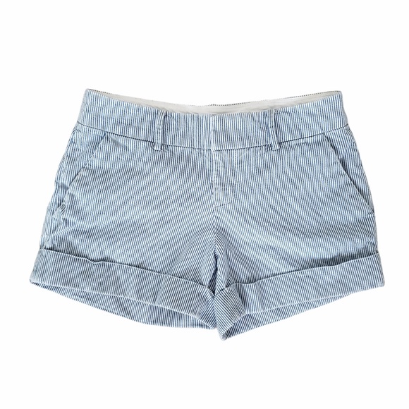 Club Monaco Marianna City Shorts blue stripes sz 2 - Picture 2 of 9